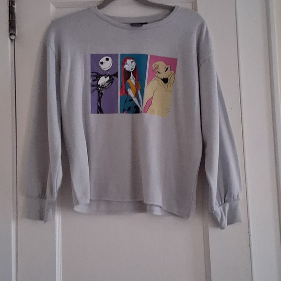 Disney Sweaters - Disney Tim Burton's The Nightmare Before Christmas Crop Top Sweater